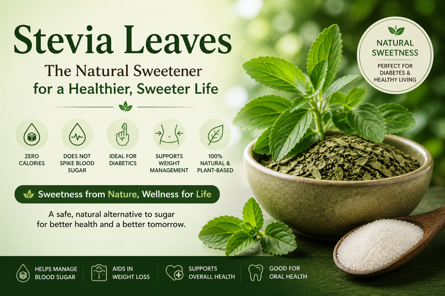 Stevia Leaves: The Natural Sugar Alternative for Diabetes & Healthy Living