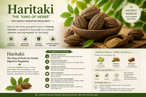 Haritaki: The “King of Herbs” for Digestion, Detox & Longevity